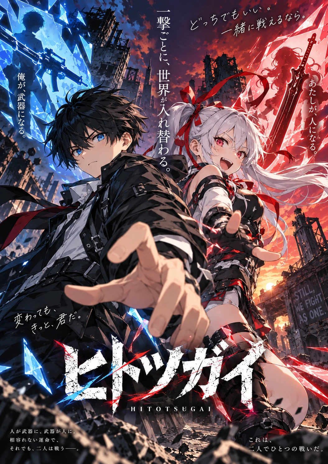 『ヒトツガイ』正式キービジュアルの全体。